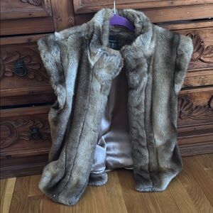 Madison faux fur mink vest